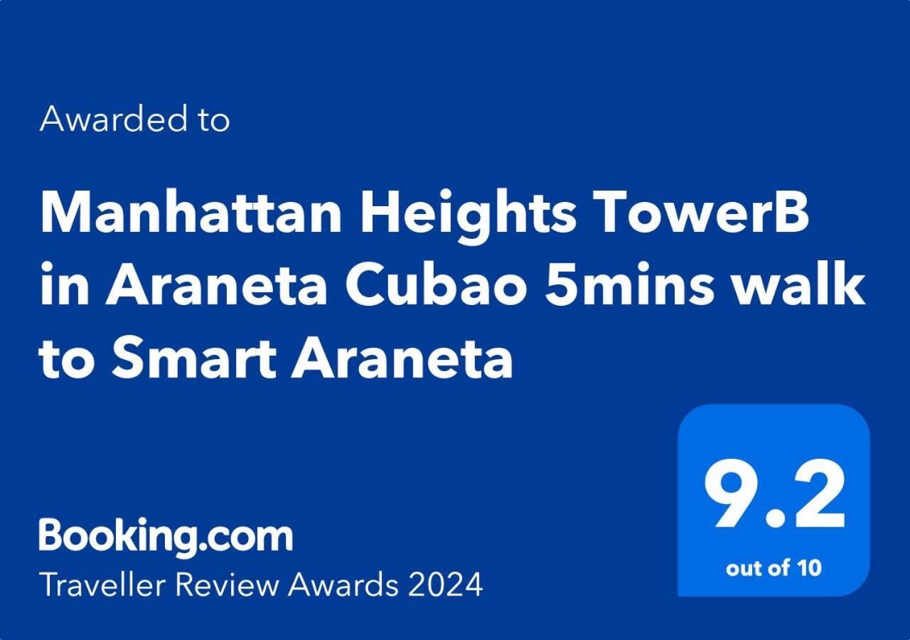 Апарт отель Manhattan Heights Towerb In Araneta Cubao 5Mins Walk To Smart Araneta Манила Экстерьер фото